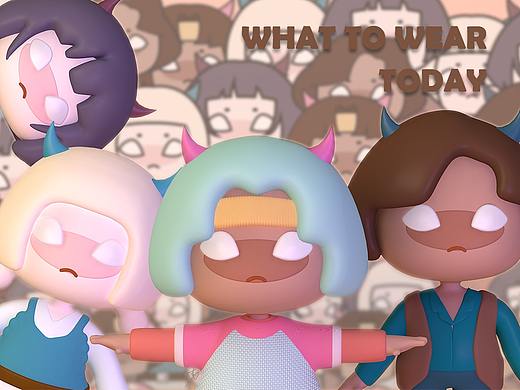 【C4D】盲盒ip设计练习