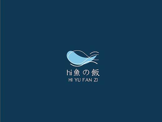 日系风格鱼贩子logo