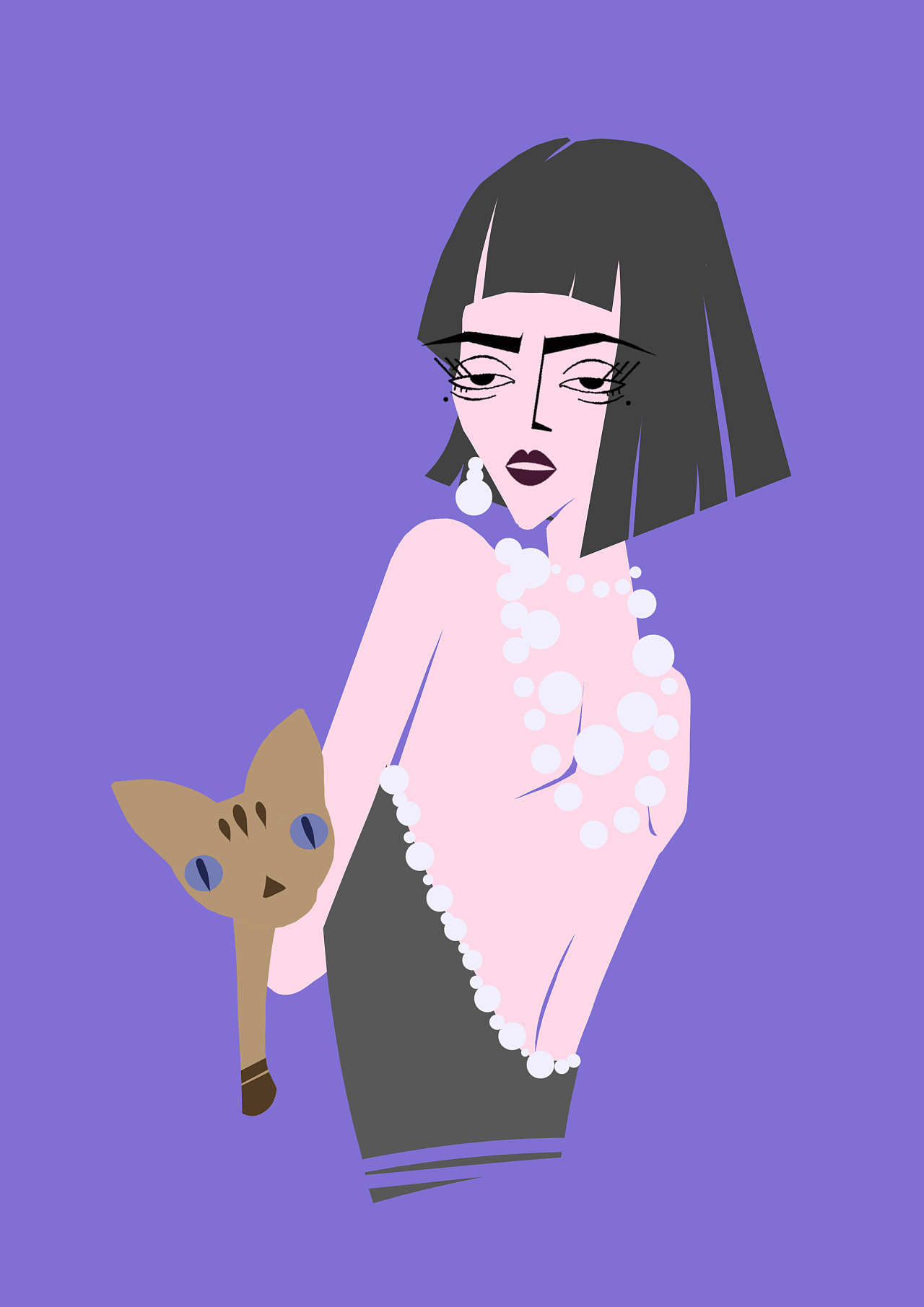 时尚插画|《pink punk》系列 时尚朋克酷女孩儿