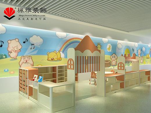 合肥早教中心装修，合肥早教培训学校装修（个人主页-ZMzQyMjU0MzY=） - 家装设计 - 站酷设计师枫雅小王子原创素材 - 站酷ZCOOL