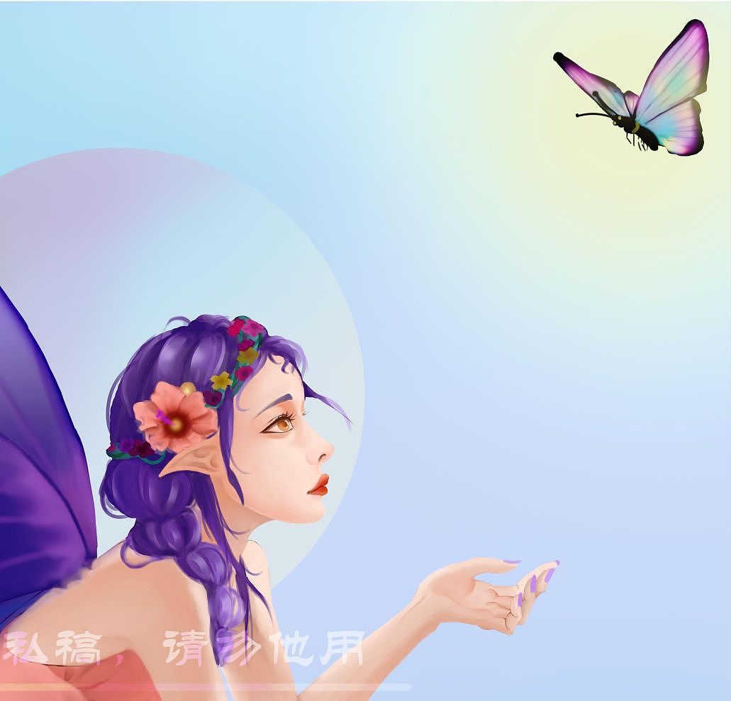 童话蝴蝶仙子图案设计图素材图片下载-素材编号07203385-素材天下图库