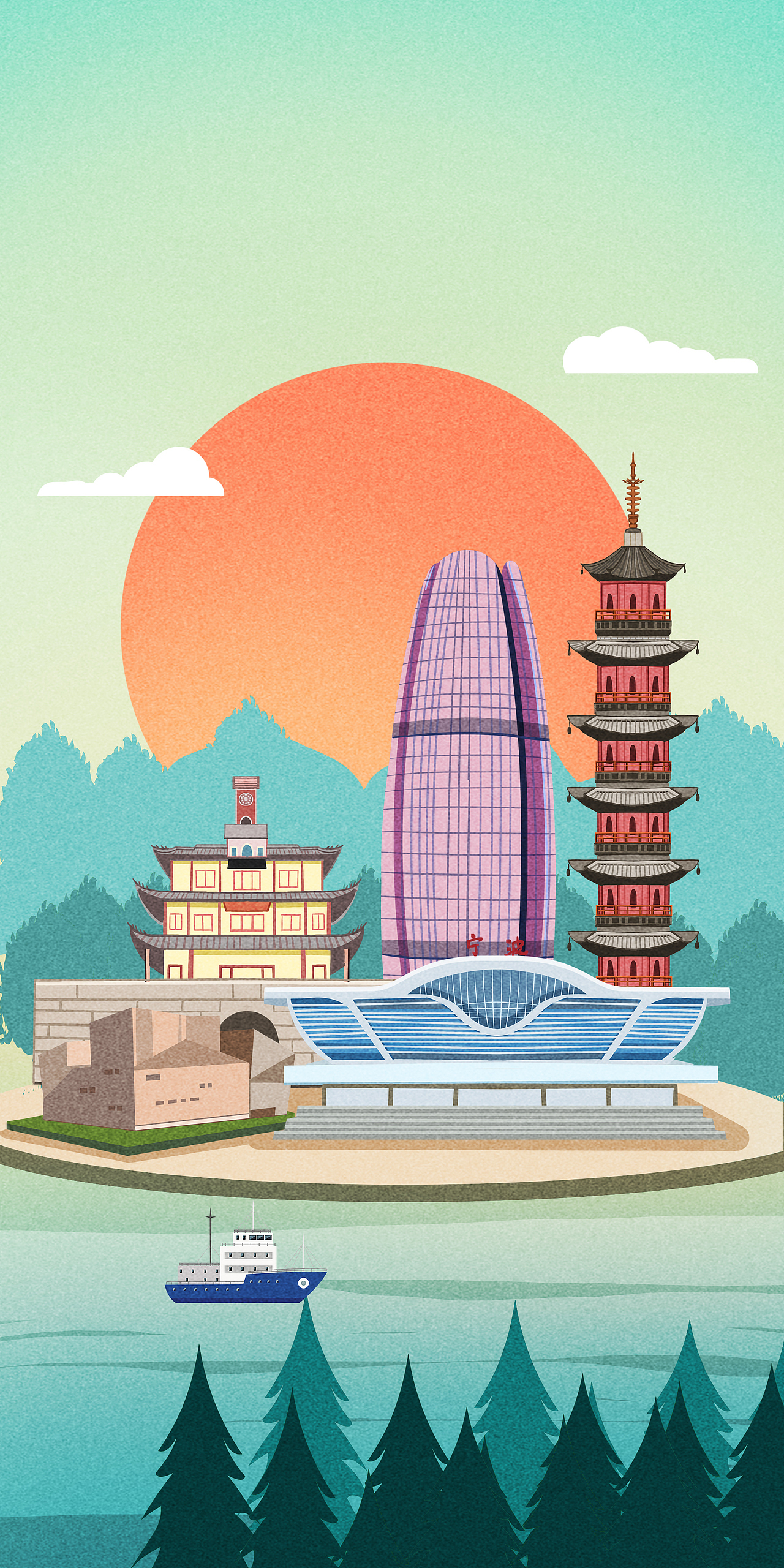 大美中国第二期h5地图及相关海报和元素_willyan插画-站酷zcool