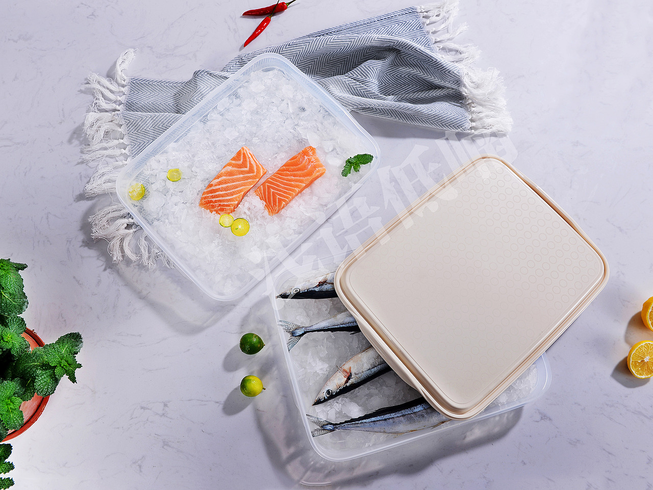 原创摄影 冷鲜盒、冰糕盒、米桶、保鲜盒