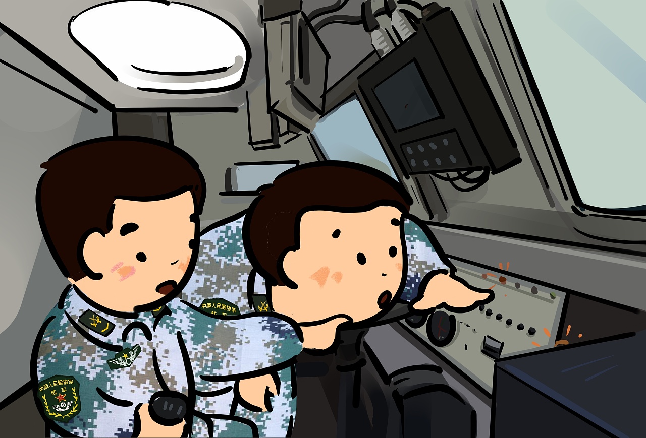 解放军报配图插画|动漫|单幅漫画|老奕 - 原创作品 - 站酷 (zcool)