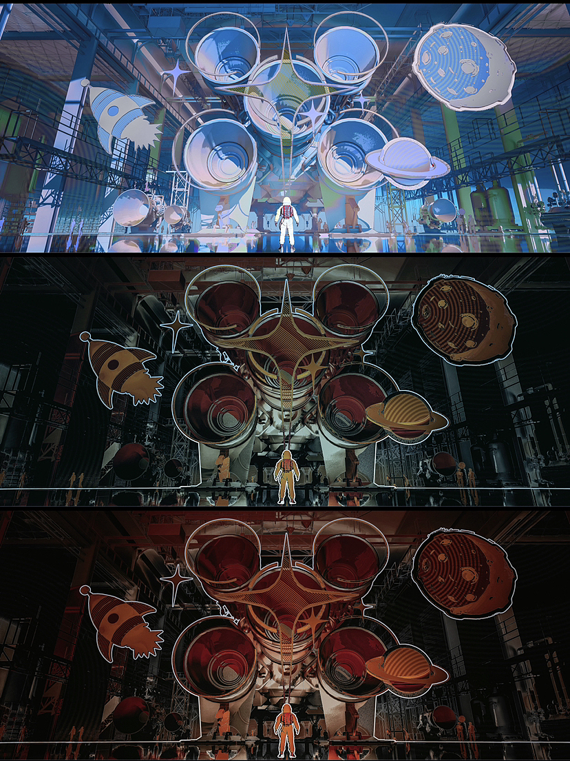 二次元科幻航天工厂（图ZMzUxMTQyNTIw） - 艺术插画 - 站酷设计师阿袁二AYUAN原创素材 - 站酷ZCOOL