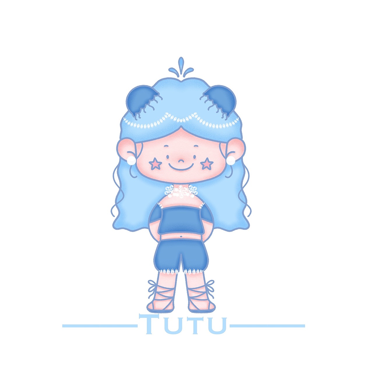 海洋公主（图ZMjM5OTI2NzQ0） - 儿童插画 - 站酷设计师你好土土原创素材 - 站酷ZCOOL