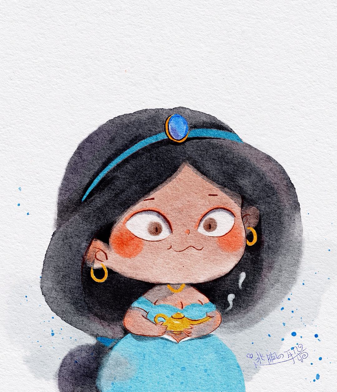 公主系列（图ZMjU4ODM3MTAw） - 儿童插画 - 站酷设计师逃跑的耳朵原创素材 - 站酷ZCOOL