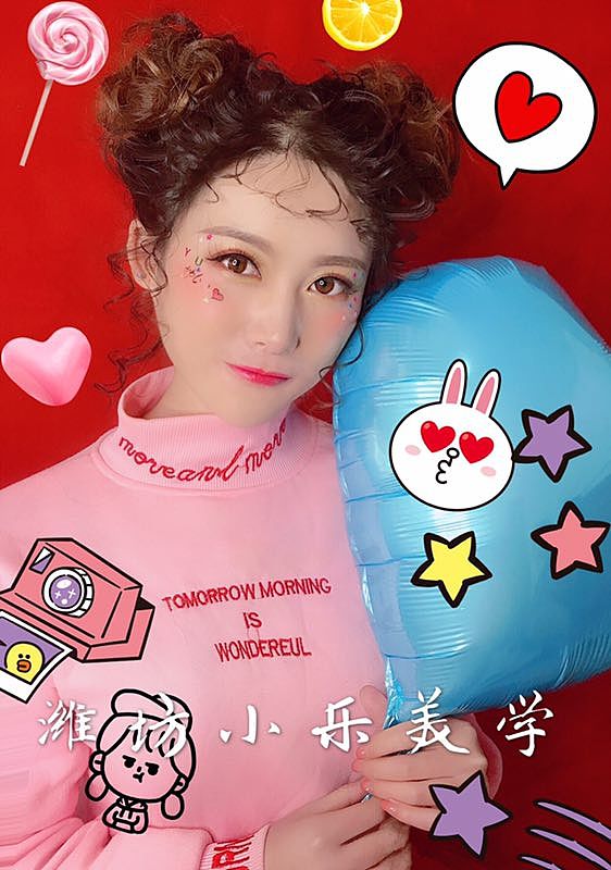 潍坊小乐美妆个人形象造型培训学校（图ZMTM1ODQ2OTA0） - 绘画 - 站酷设计师小乐薇薇老师原创素材 - 站酷ZCOOL