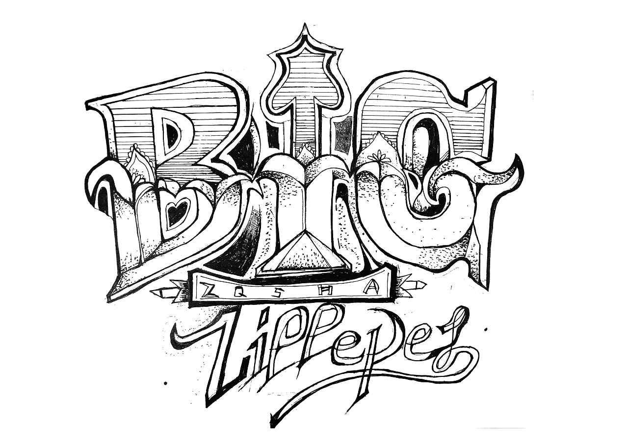 英伦风手绘插画