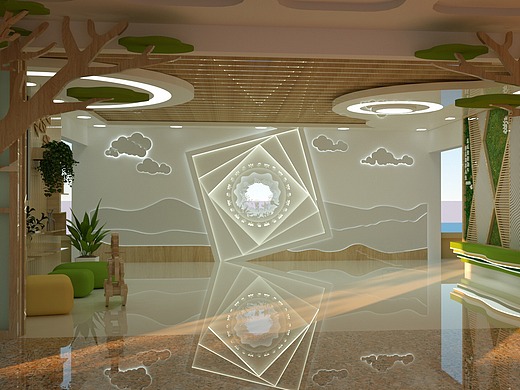 幼儿园大厅文化形象墙设计