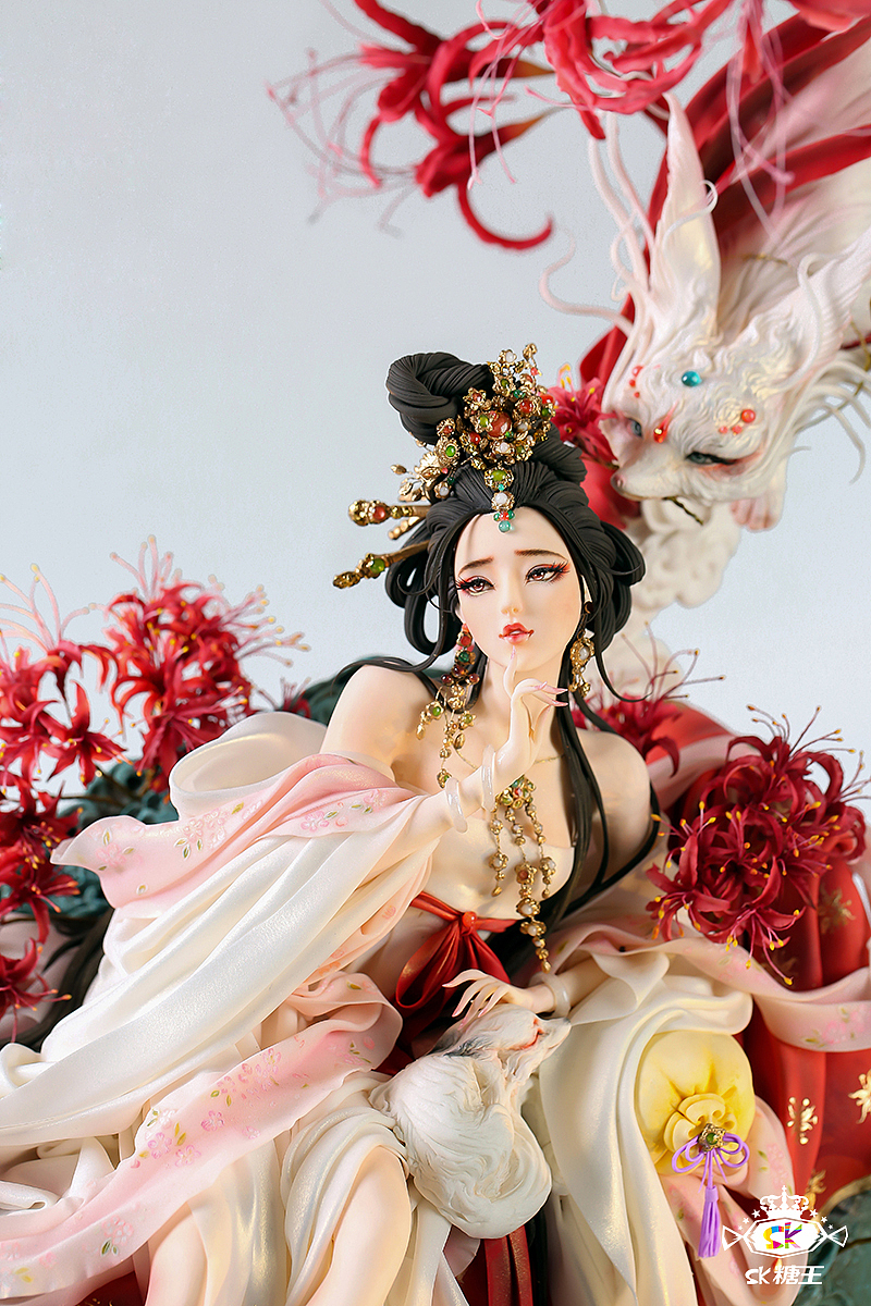 西式翻糖蛋糕工艺复原中国国风神话人物《九尾狐》_糖王周毅团队-站酷