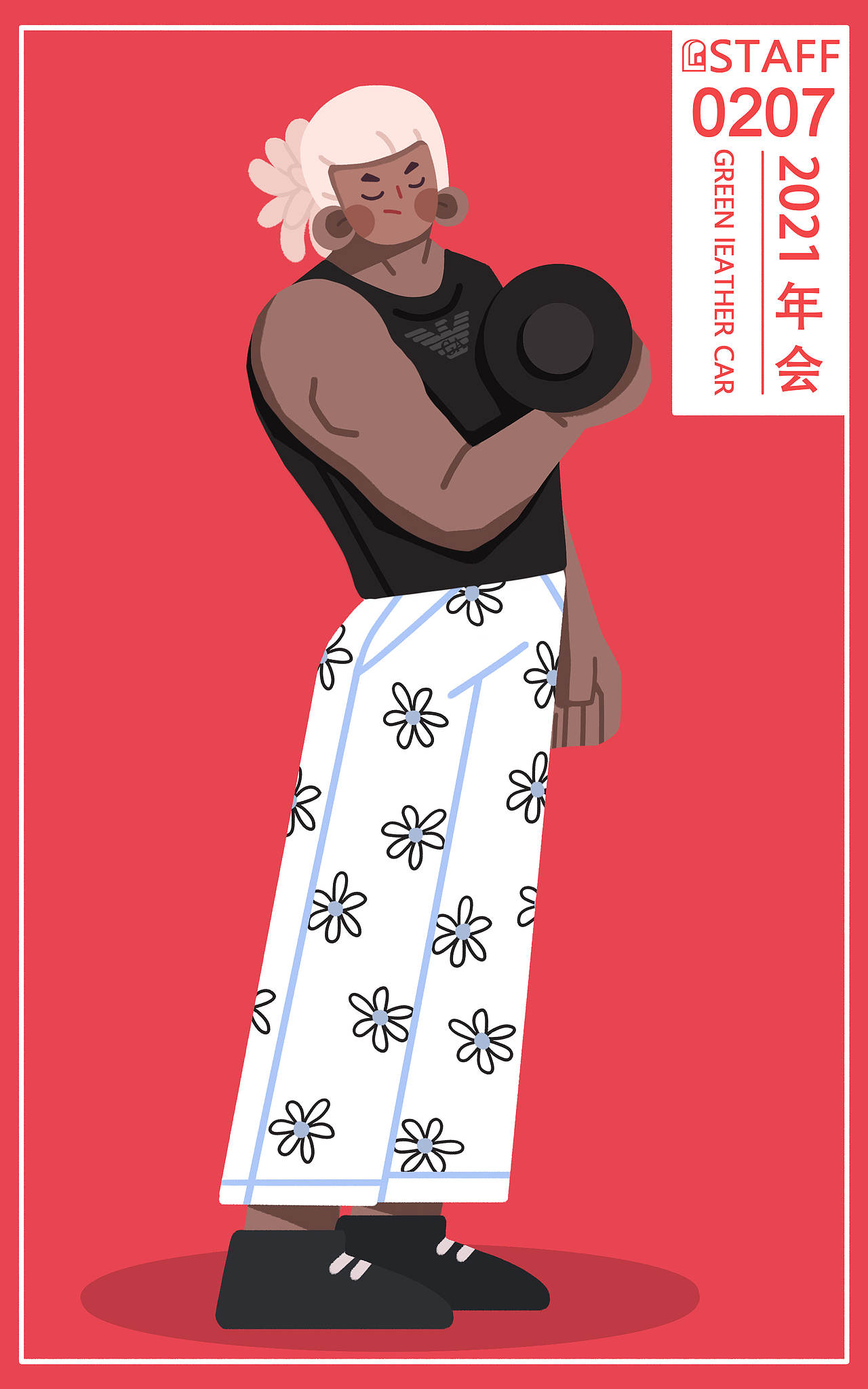 商业插画手绘人物形象-绿皮车（图ZMjQ0MTYxODg0） - 海报 - 站酷设计师口香糖配大蒜原创素材 - 站酷ZCOOL