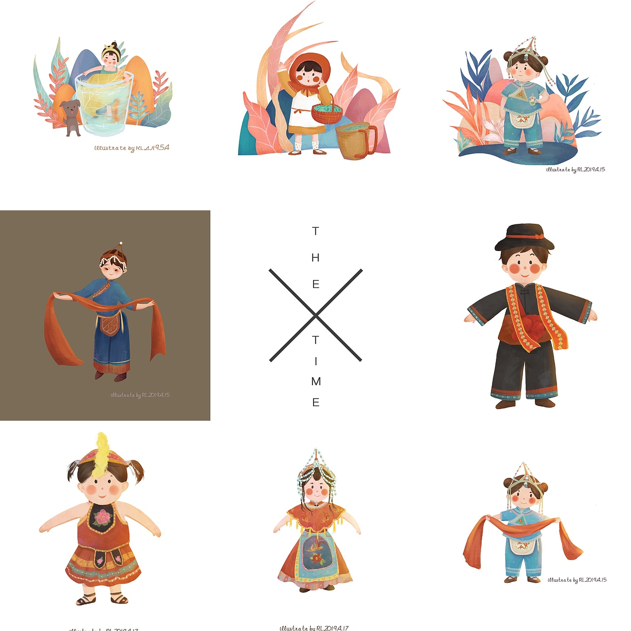 小人物（图ZMTY1MjQyMTg0） - 商业插画 - 站酷设计师若泷酱原创素材 - 站酷ZCOOL