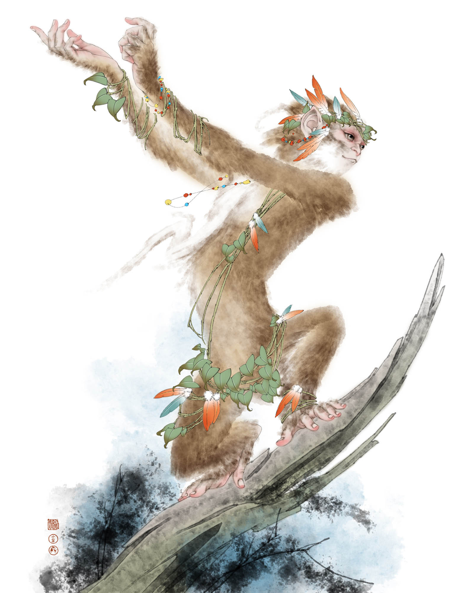 《齐天传》封面全家福|纯艺术|绘画|张旺 - 原创作品 - 站酷 (zcool)