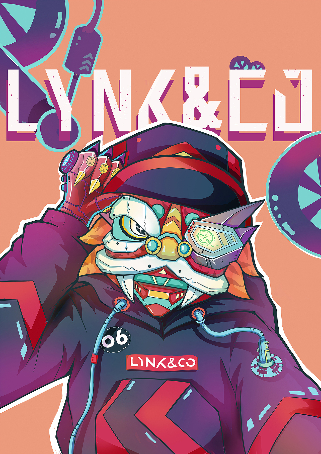 领克国潮朋克头像