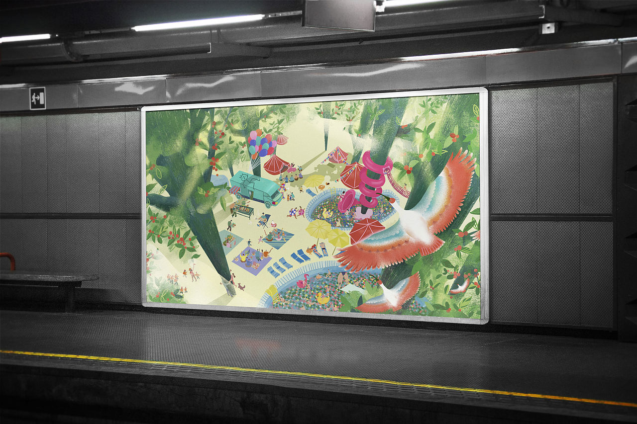 櫻桃樹下（圖ZMjg1NzI0OTky） - 海報(bào) - 站酷設(shè)計(jì)師池鯉Chili原創(chuàng)素材 - 站酷ZCOOL