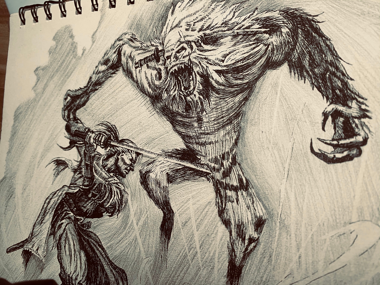 赤发鬼&只狼（图ZMjg2NjE3NzY0） - 创作习作 - 站酷设计师李路闻原创素材 - 站酷ZCOOL