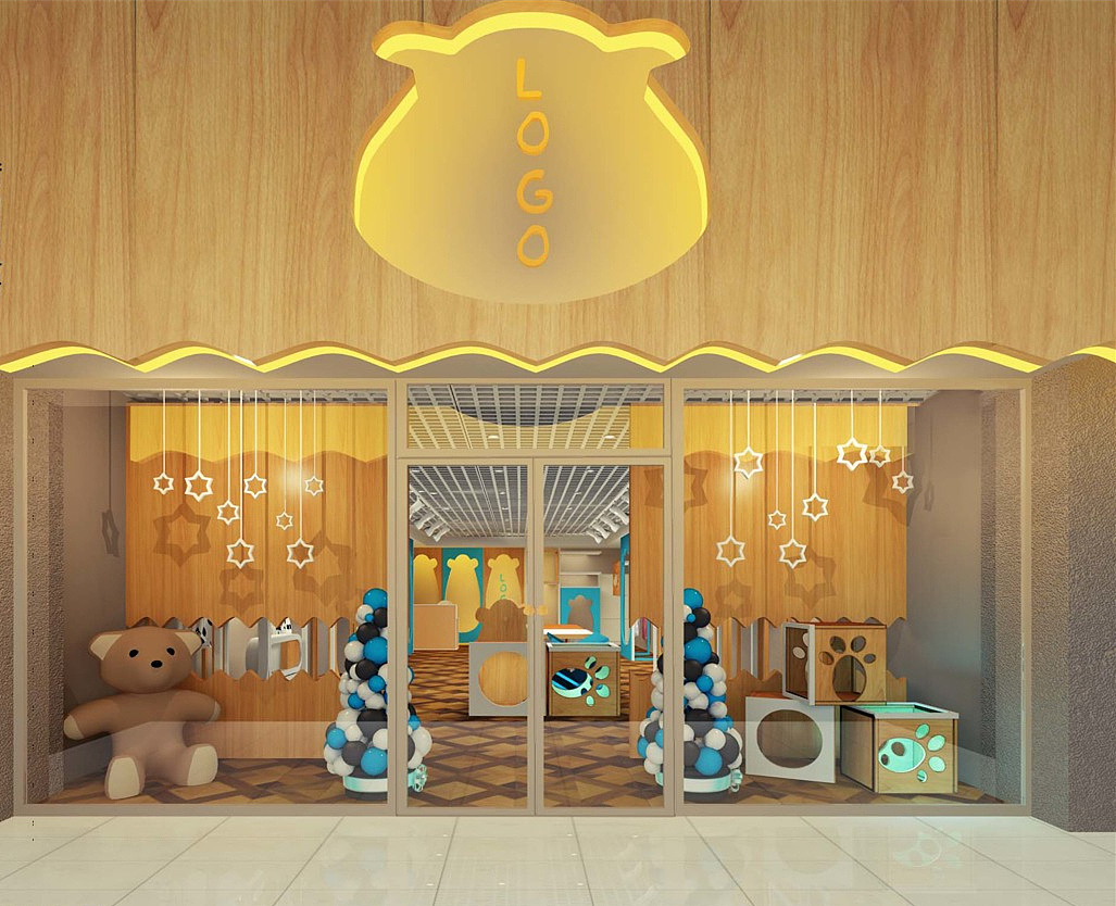小猪佩奇童装店|空间|室内设计|知白空间设计 - 原创作品 - 站酷 (ZCOOL)