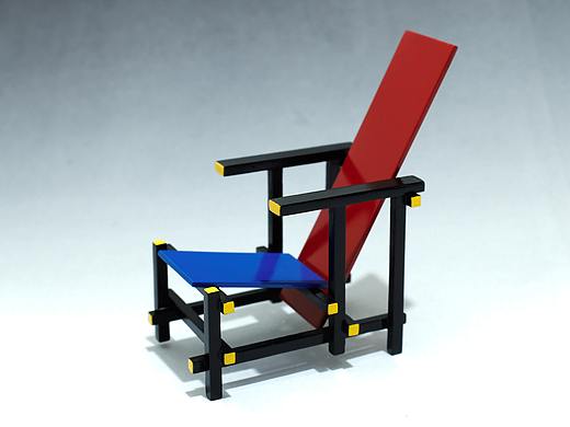 手工——里特维尔德“红蓝椅”（个人主页-ZNDgzNjM0MDg=） - 手办/模玩 - 站酷设计师die_Luft原创素材 - 站酷ZCOOL