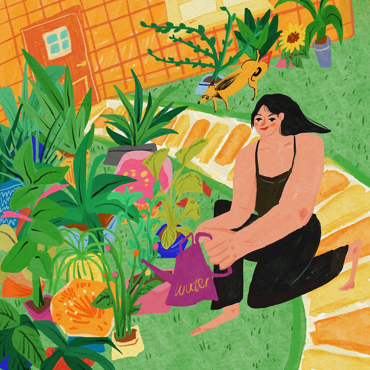 Moon Flower（图ZMjc0NDk4MTA0） - 绘本 - 站酷设计师艾玛爱画马原创素材 - 站酷ZCOOL