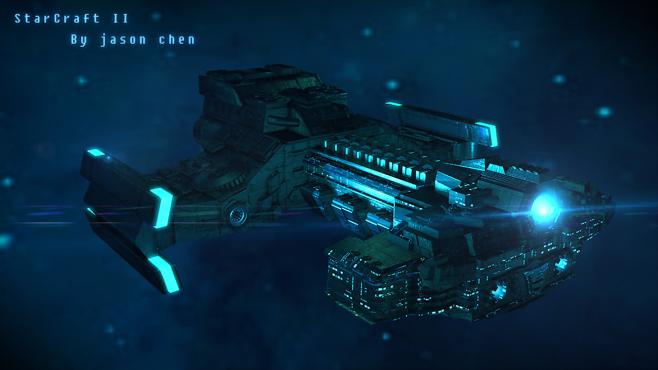 星际争霸2 人族无敌战舰建模