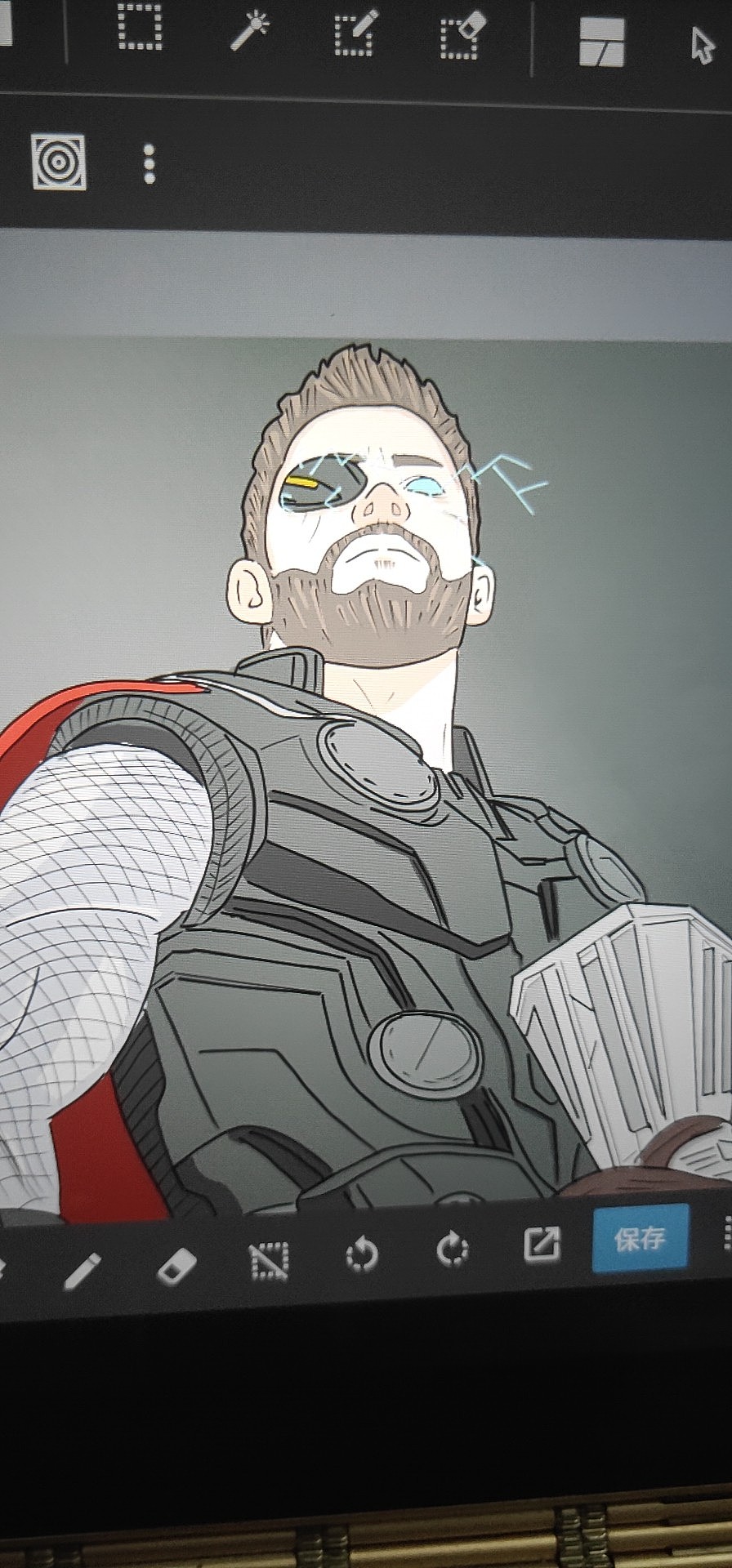 漫威雷神速涂|插画|新锐潮流插画|崔加糖 - 原创作品 - 站酷 (zcool)