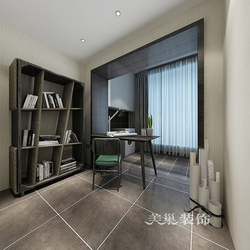 有格调的后现代黑白灰-郑州云水居101平两室装修效果图（图ZMTU5MTI5Njg4） - 家装设计 - 站酷设计师郑州美巢装饰原创素材 - 站酷ZCOOL