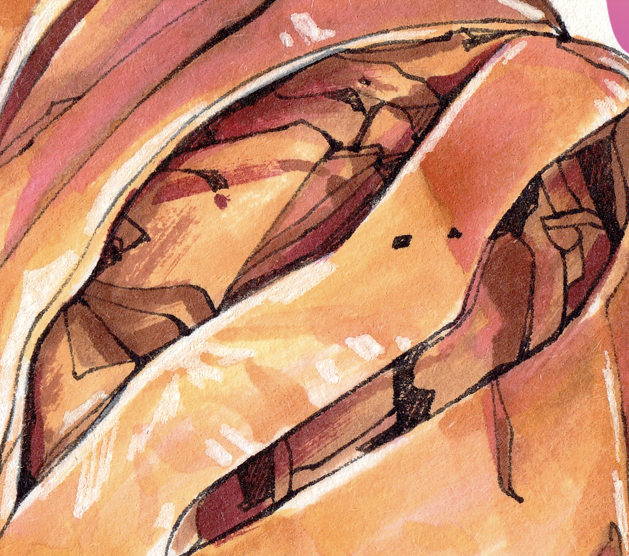 【耶小蓝X《福建画报》】长汀—客家菜之乡（图ZMjUzMzA0OTgw） - 商业插画 - 站酷设计师耶小蓝原创素材 - 站酷ZCOOL