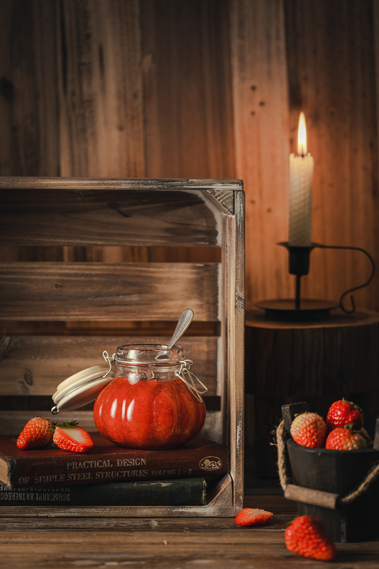 美食摄影 | 草莓果酱 | 复古暗调（图ZMjQ0MzczOTQ4） - 产品摄影 - 站酷设计师Sisy猫耳朵原创素材 - 站酷ZCOOL