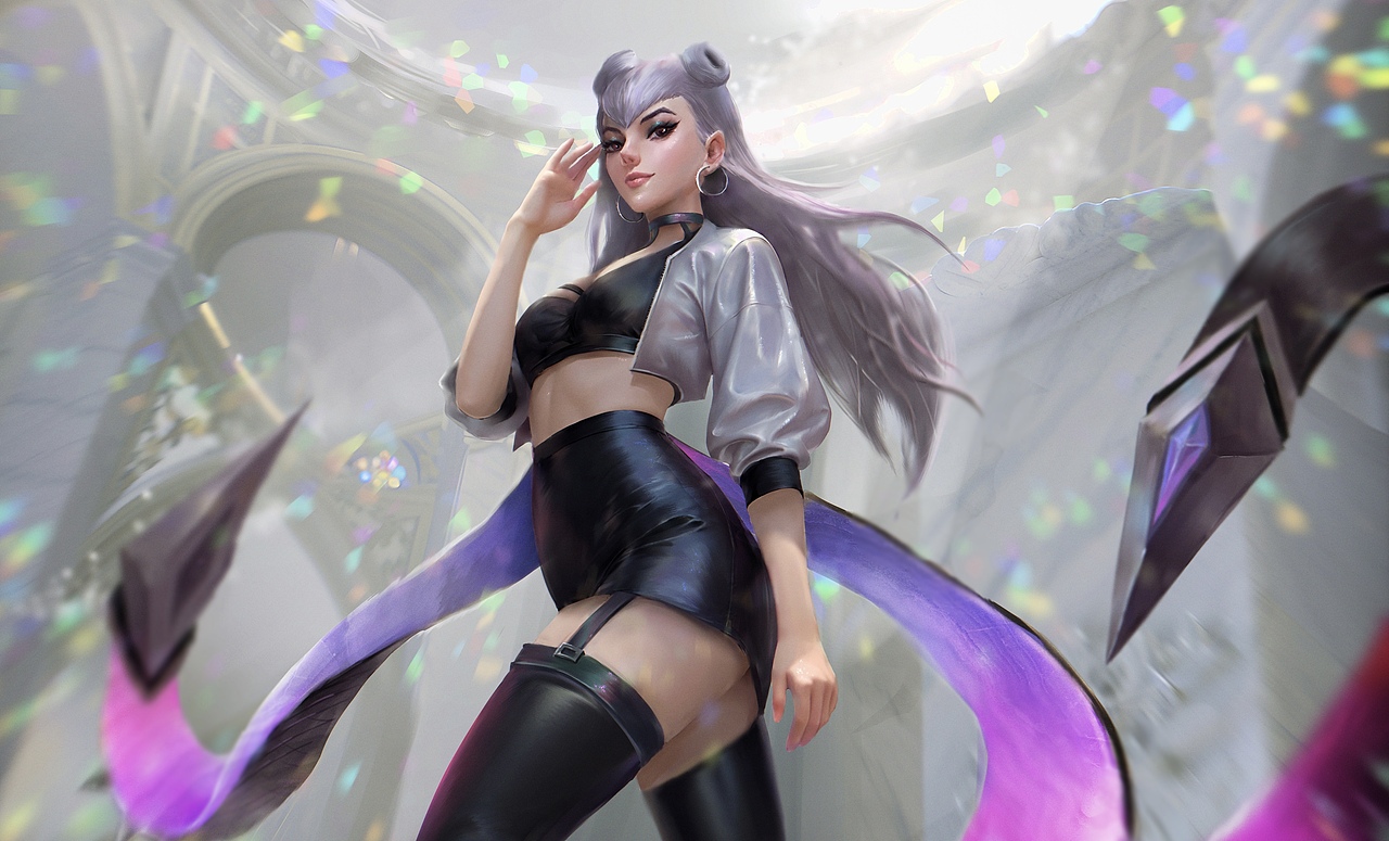 KDA伊芙琳（图ZMzYwMDY1MzUy） - 游戏原画 - 站酷设计师RAICHY原创素材 - 站酷ZCOOL