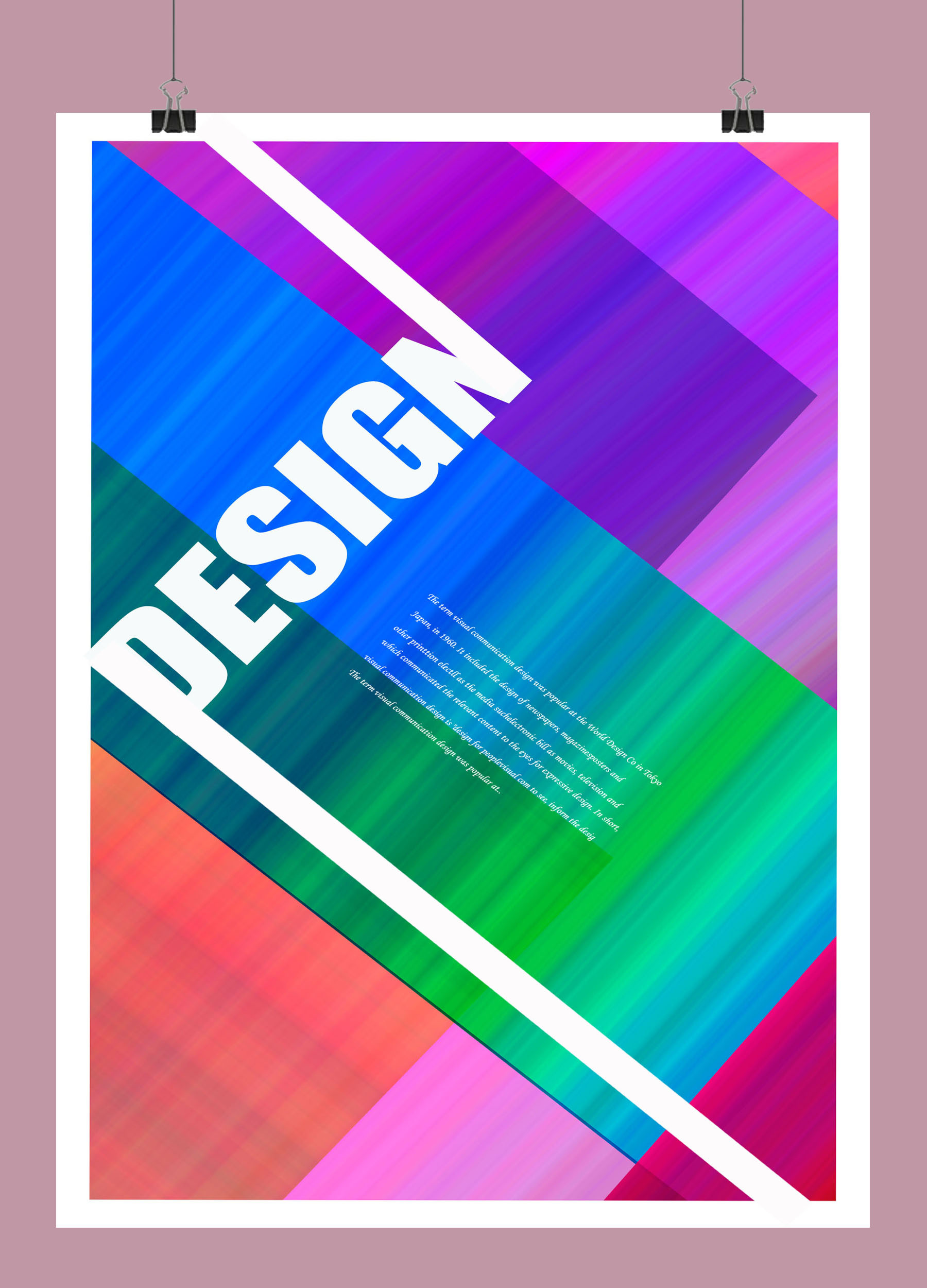 多元素色彩海报