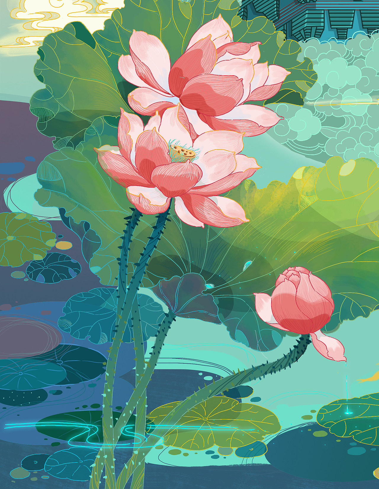 江南好（图ZMTY3MDQwMTY0） - 商业插画 - 站酷设计师文月Ann原创素材 - 站酷ZCOOL