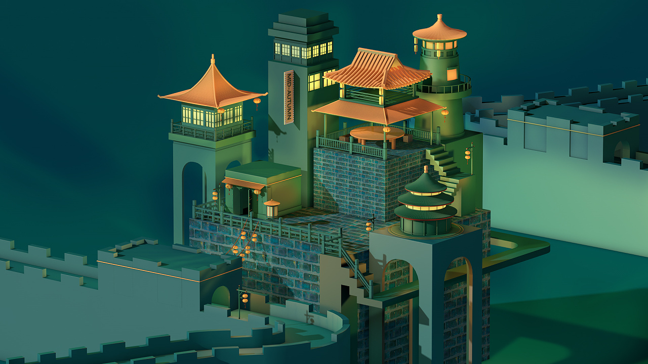 古代建筑|三维|场景|z25993066 - 原创作品 - 站酷 (zcool)