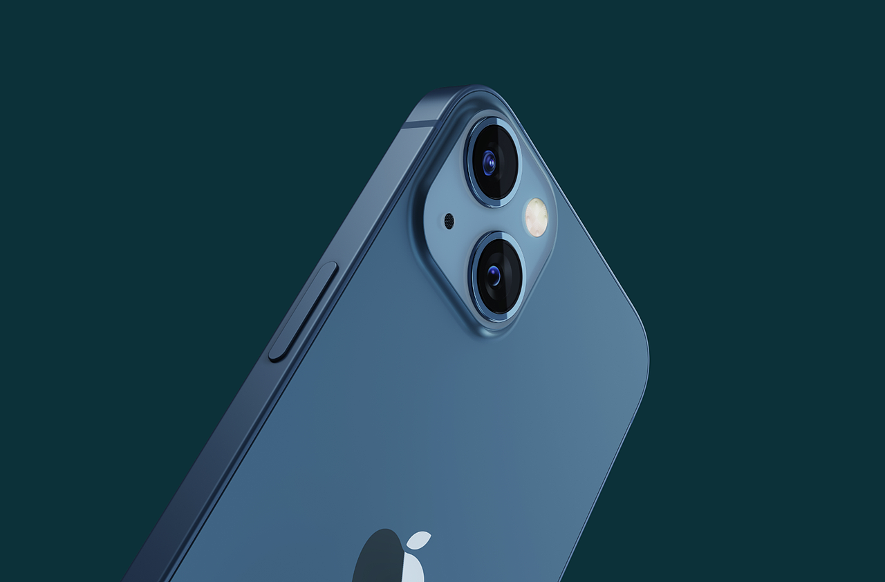 渲张苹果手机练练手