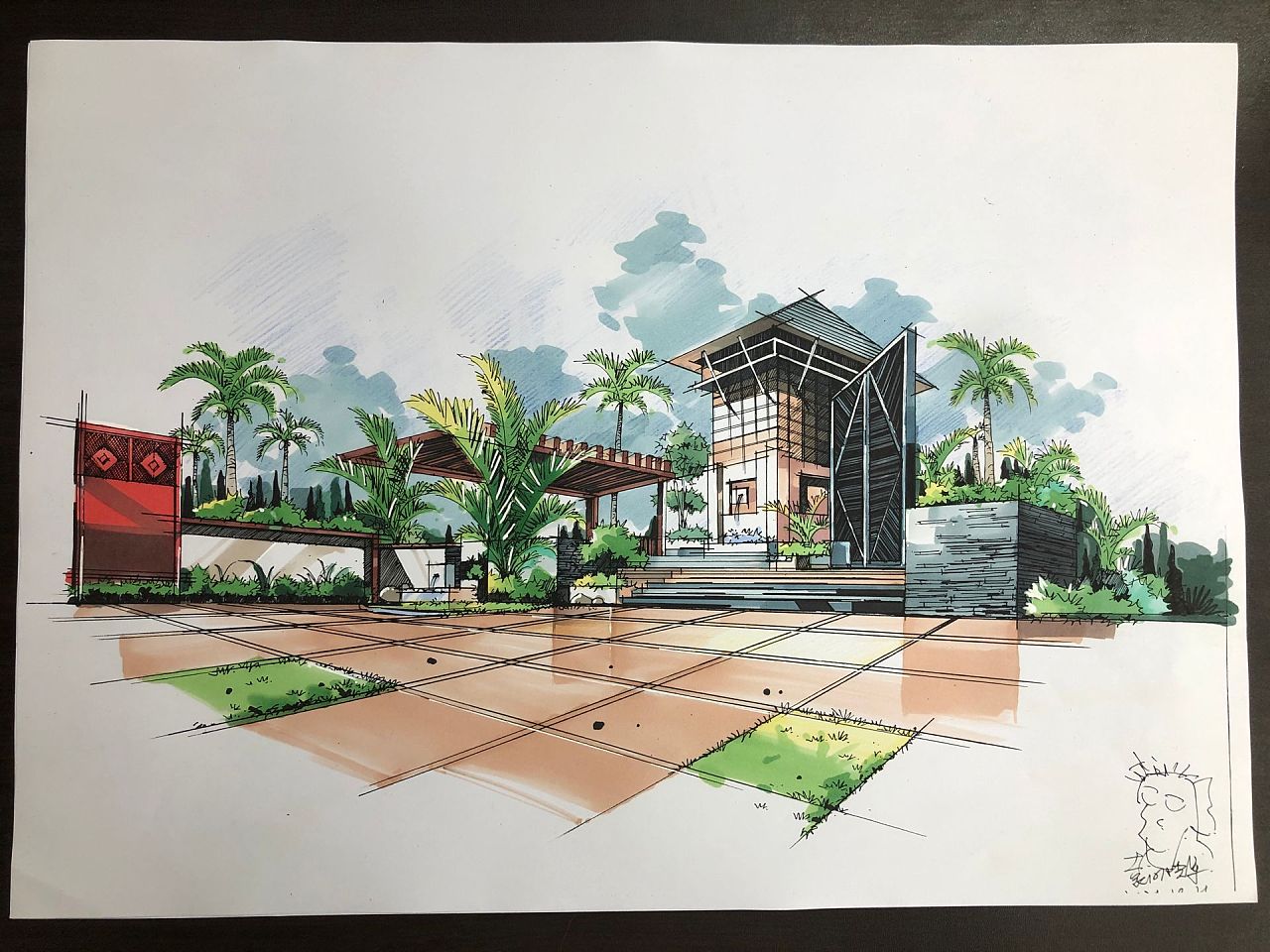 景观手绘|其他|其他|一个设计代师 - 临摹作品 - 站酷 (zcool)