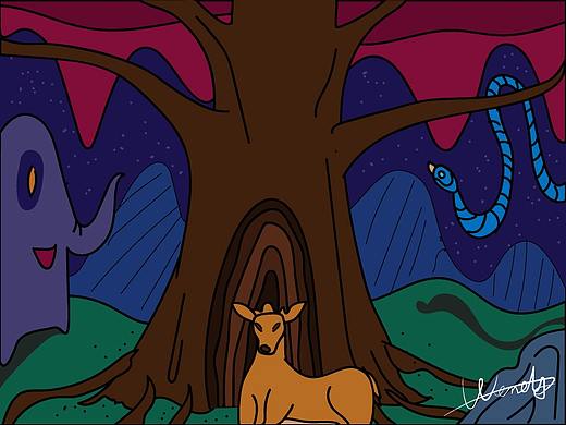 高手之鹿（個人主頁-ZMjU5OTU0NjA=） - 新銳潮流插畫 - 站酷設(shè)計師鳳皇原創(chuàng)素材 - 站酷ZCOOL