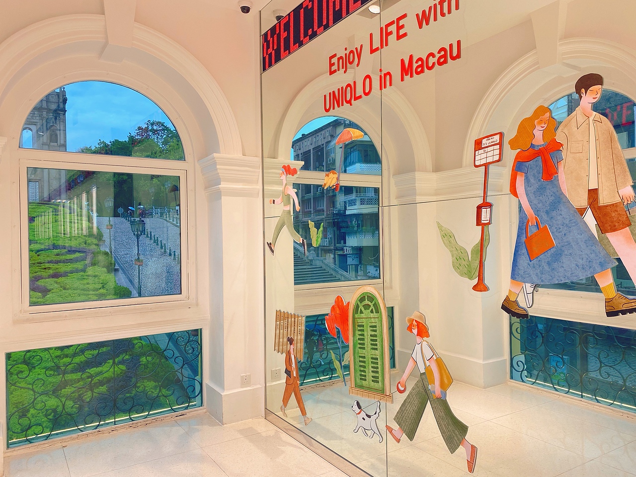优衣库大三巴前店 澳门本地插画师合作款（图ZMjkzMDM3NzMy） - 商业插画 - 站酷设计师小島元春原创素材 - 站酷ZCOOL