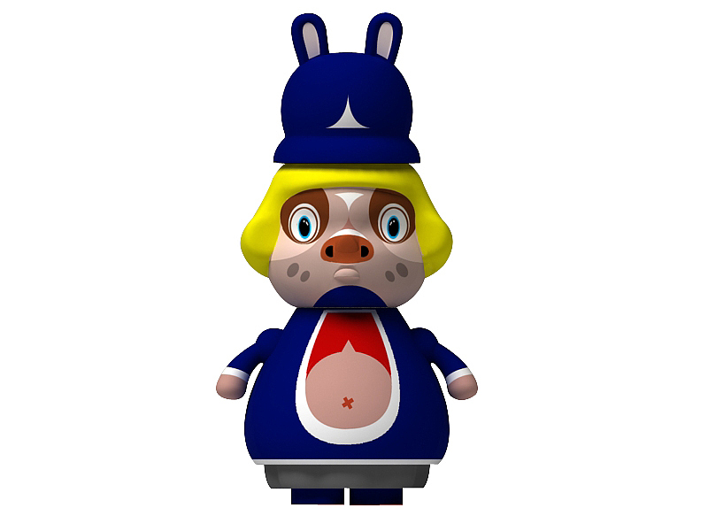 为了能使大家一眼就辨认出公仔的特征,又结合大家耳熟能详(西游)的角色,又设计了一个系列,自己感觉良好,但朋友说颜色不怎么好看(旁观者清),又听了他的意见...又改....