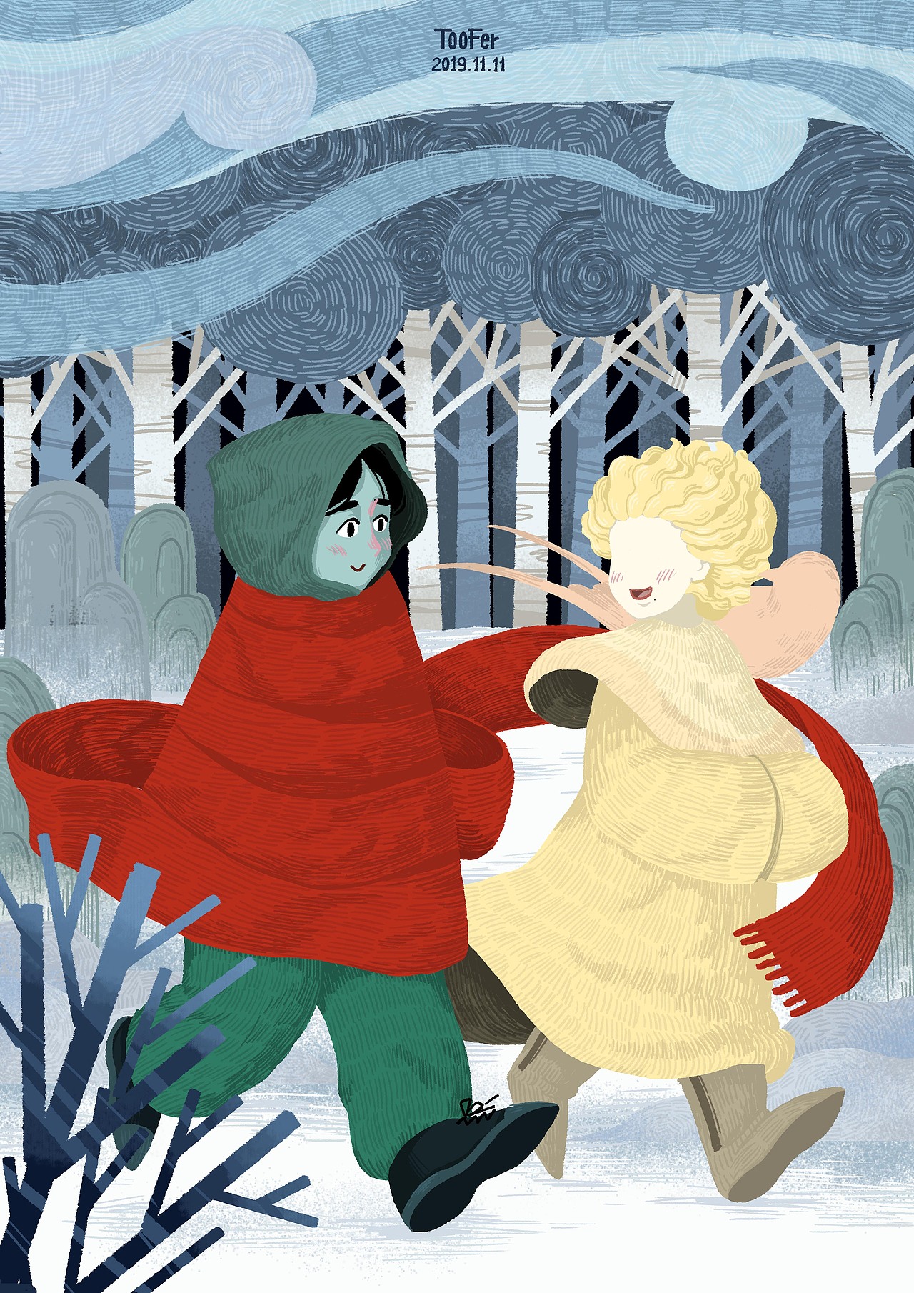 《你和我》（图ZMTk5MjMxODQ4） - 创作习作 - 站酷设计师土toofer匪原创素材 - 站酷ZCOOL