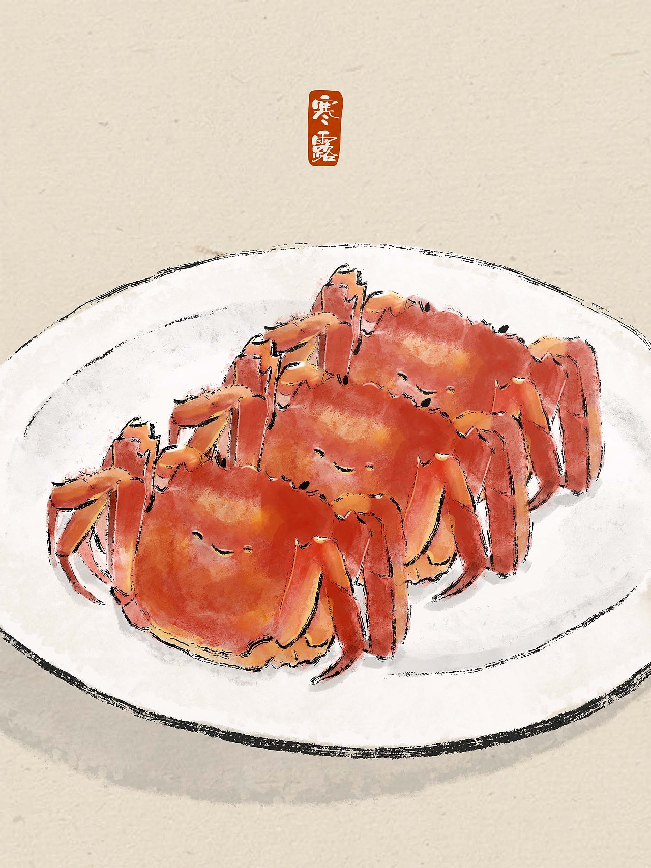 二十四节气中国风插画(完整版)
