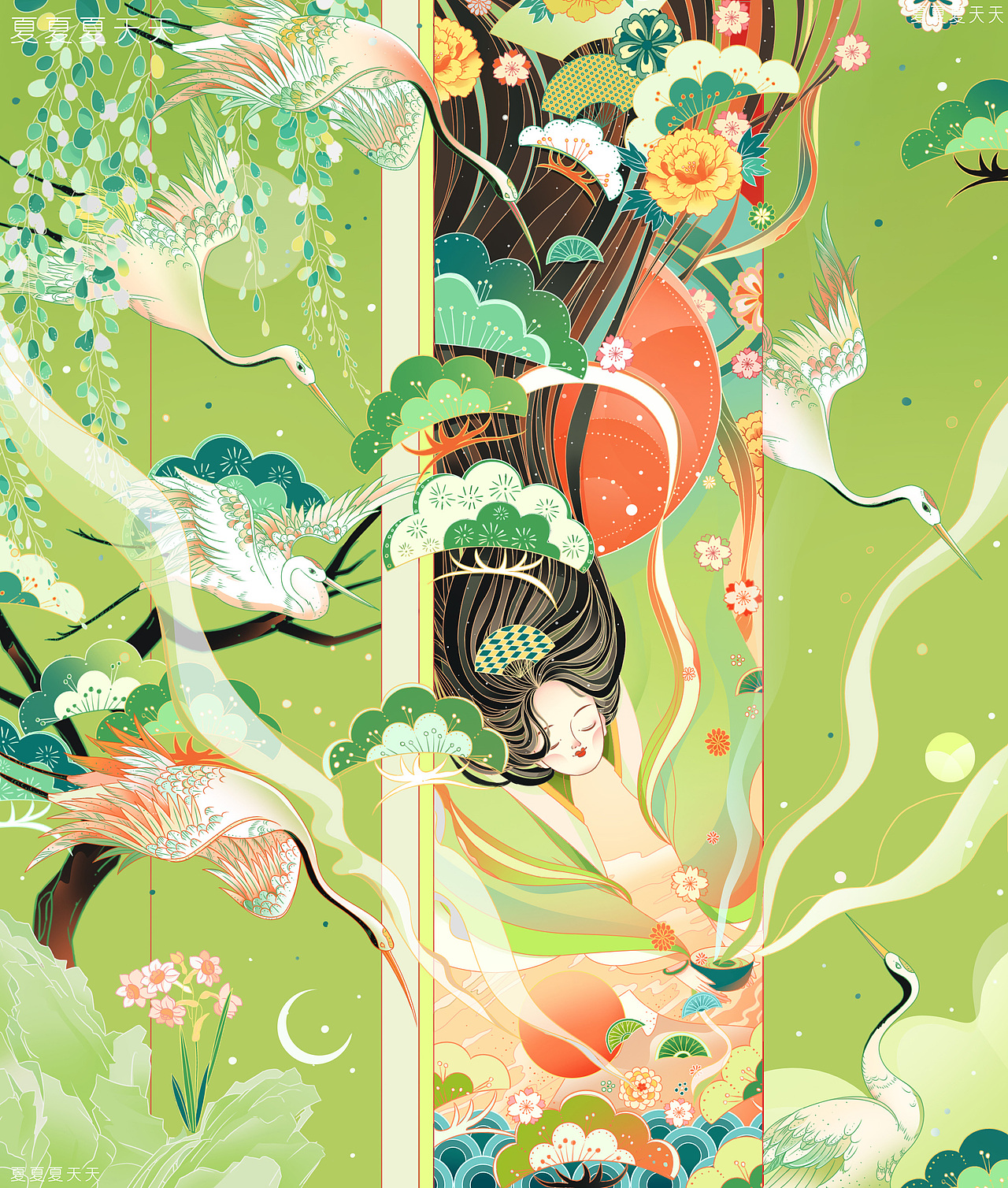 插画宣传海报插画新锐插画出版物插图内文配图国风插画国潮插画作品