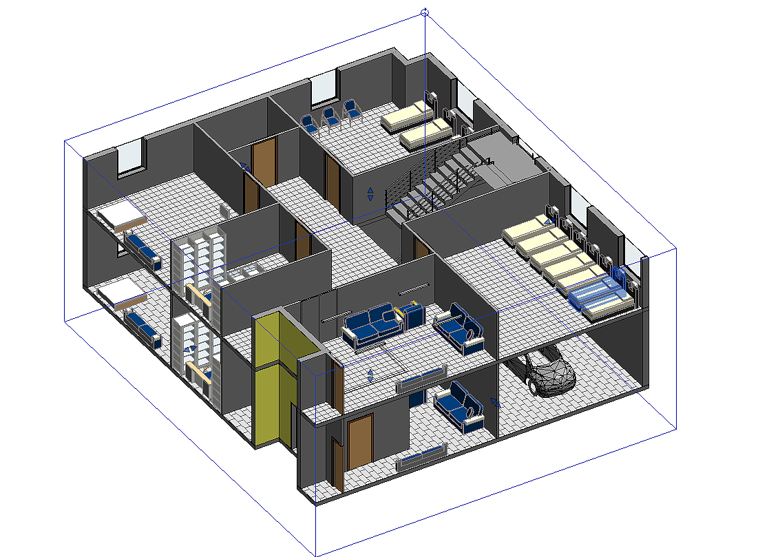 AutoCAD室内设计三维楼梯建模和渲染|三维|建筑/空间|陈成龙 - 原创作品 - 站酷 (ZCOOL)