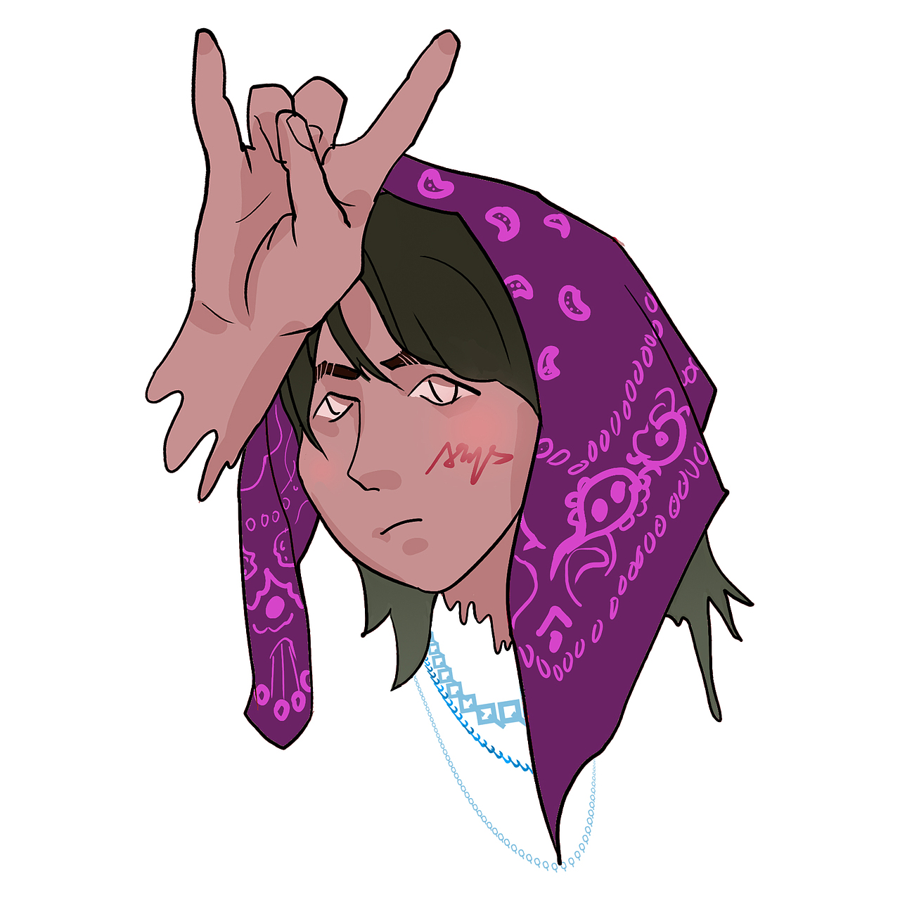 原创潮酷嘻哈插画头像&q版rapper人偶|插画|新锐潮流插画|afys半扣