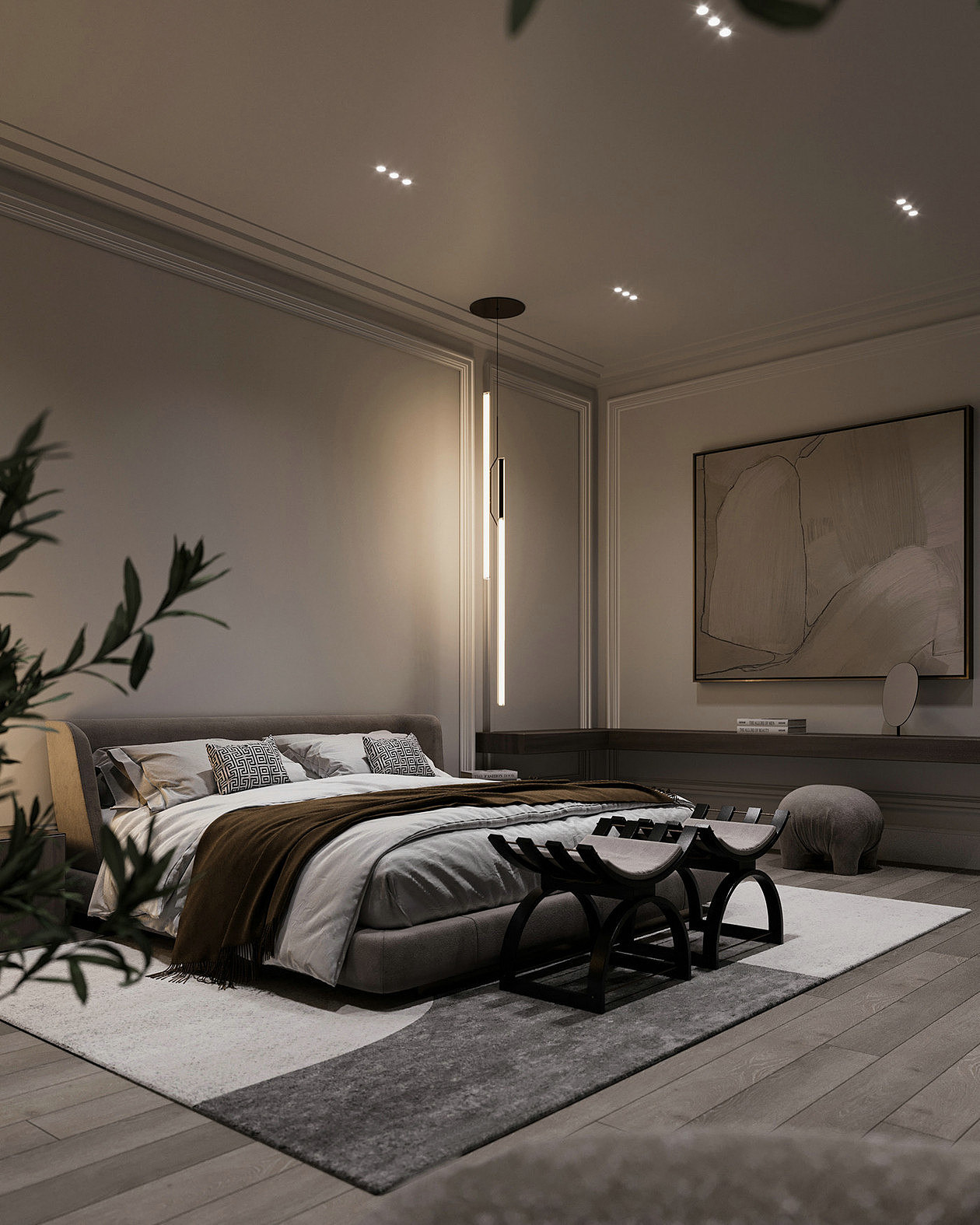 简约风大平米空间设计，优雅舒适的完美诠释