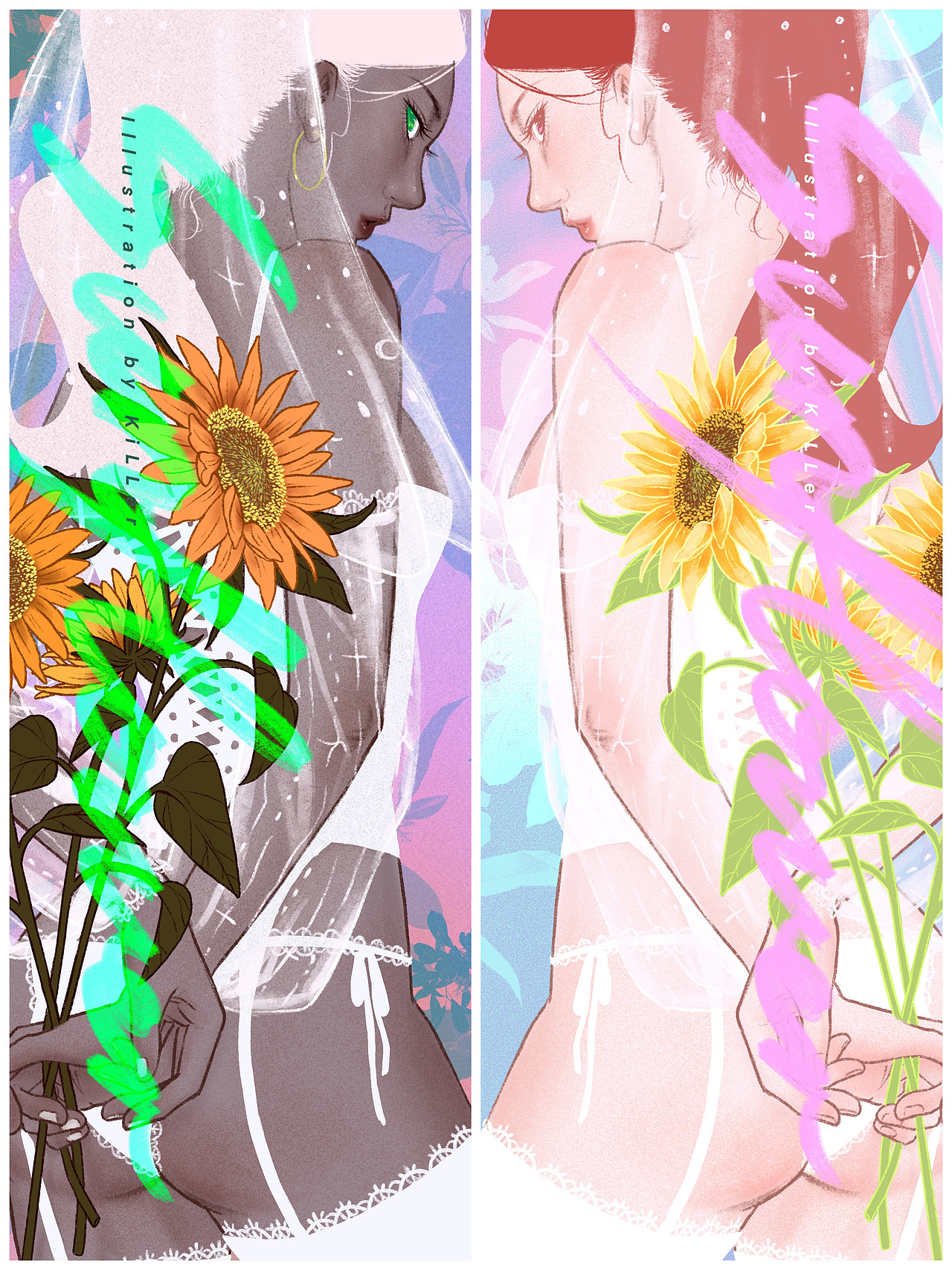 -SunFlower-（图ZMjY5MDI5NDUy） - 新锐潮流插画 - 站酷设计师_KiLLer原创素材 - 站酷ZCOOL