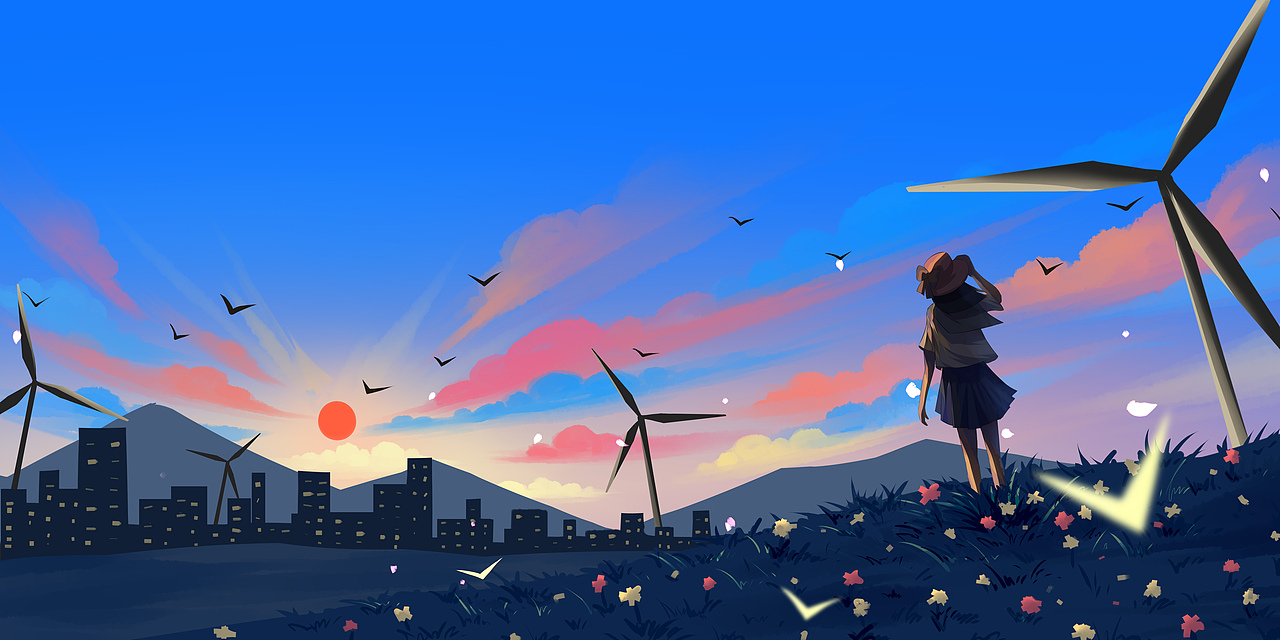 治愈系插画（图ZMjc1ODY3NDMy） - 商业插画 - 站酷设计师红糖糍原创素材 - 站酷ZCOOL