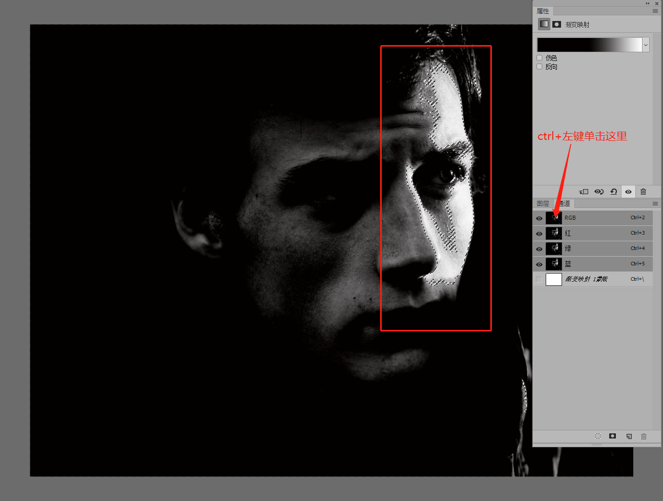 去阴影，用PS去除人物面部的手影 - 杂质曝光 - PS教程自学网