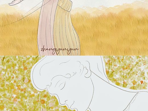 秋日玩耍的朋友