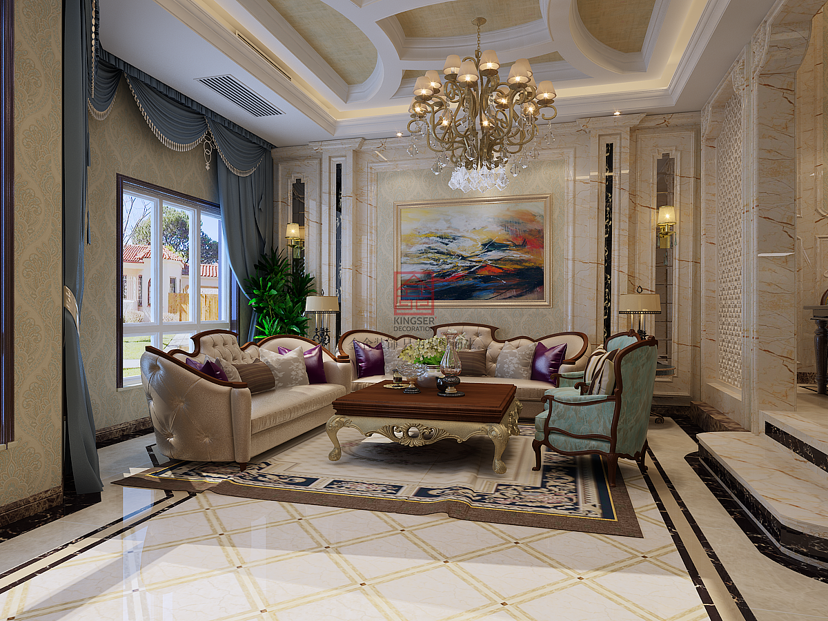 江南新城500平米欧式风格装修效果图