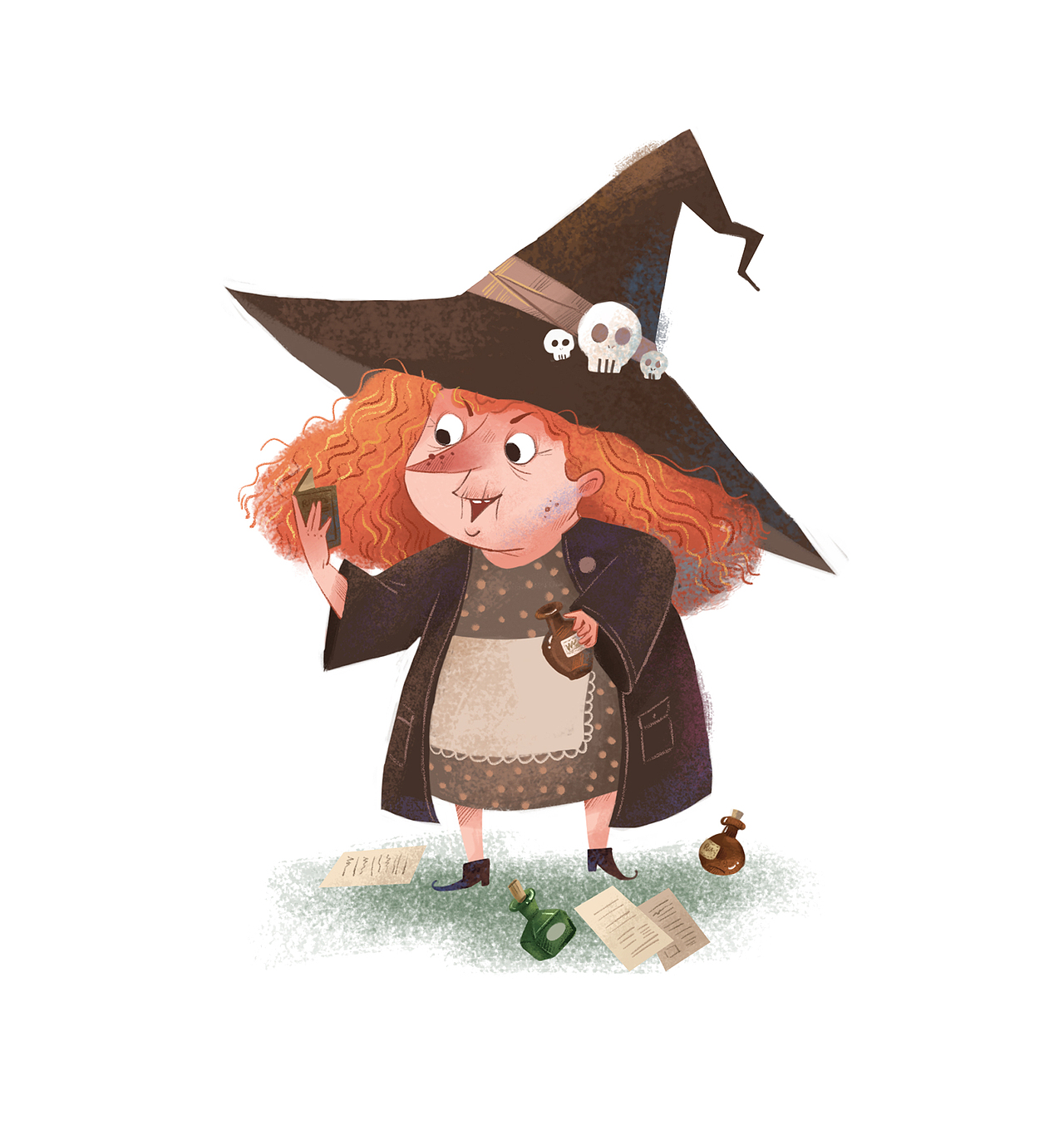 一组可爱的巫婆